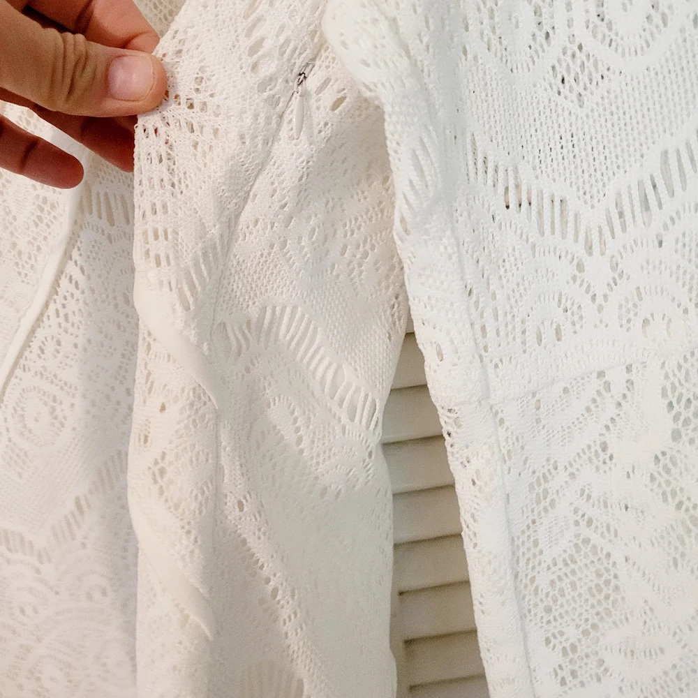 Forever 21 White Lace Midi Dress - Picture 7 of 11